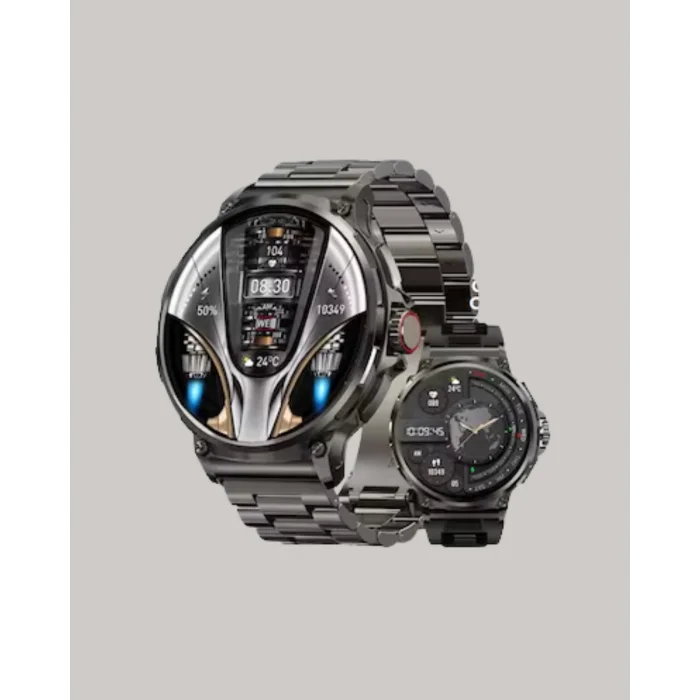 BUĞZ Şık Metal Kasa ve Değiştirilebilir Kordonlarla SW80 Smartwatch - BUĞZ