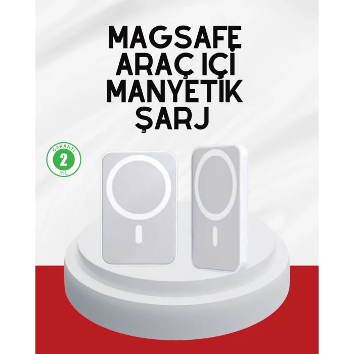 BUĞZ Şık Tasarımlı MagSafe Araç Telefon Tutucu Type-C Girişli