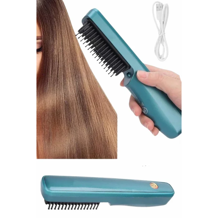 BUĞZ Sıkı Dişli Fön Tarak İyon Özelliği Saç Düzleştirici Tarak