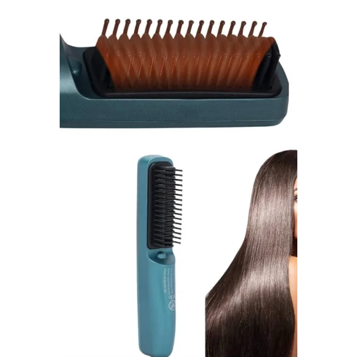 BUĞZ Sıkı Dişli Fön Tarak İyon Özelliği Saç Düzleştirici Tarak
