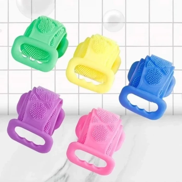  Silikon Çift Taraflı Banyo Kesesi