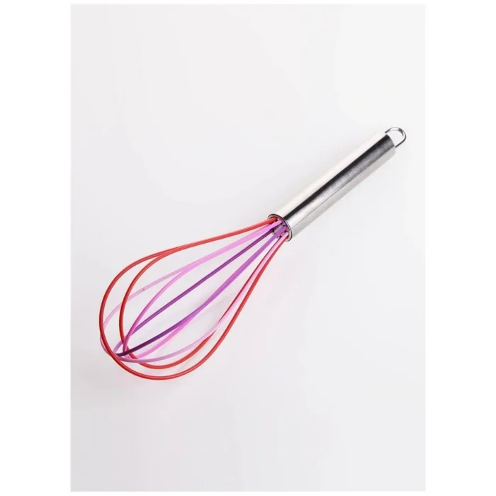 BUĞZ Silikon Çırpıcı Metal Saplı Renkli Çırpma Teli