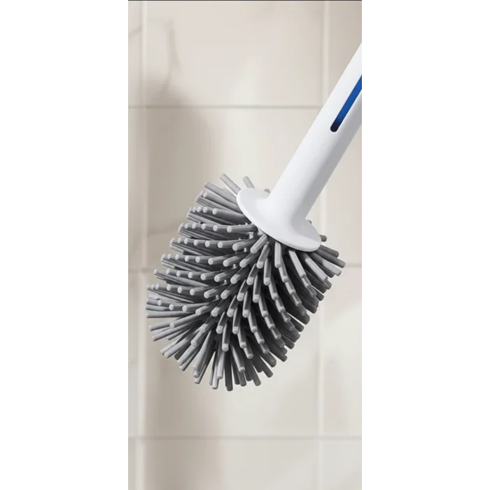 BUĞZ Silikon Deterjan Hazneli Esnek Tuvalet Fırçası - Banyo Temizliği İçin