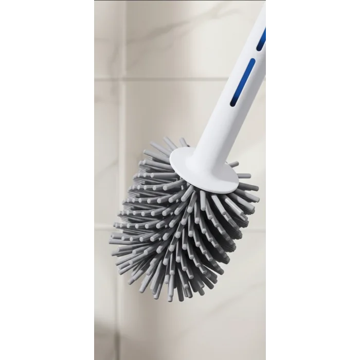 BUĞZ Silikon Deterjan Hazneli Esnek Tuvalet Fırçası Banyo Temizlik Ürünü