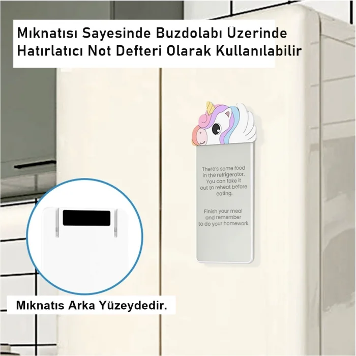 BUĞZ Silikon Figürlü Manyetik Mini Yazı Tahtası 5,5 - 14 cm