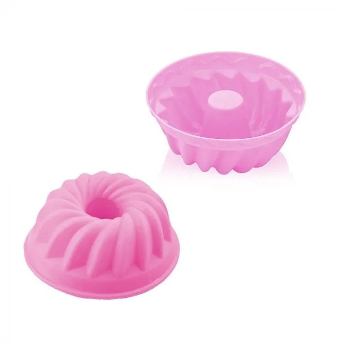 BUĞZ Silikon Göbekli Muffin CupCake Kalıbı - Sürekli Kullanım Muffin Kek Kalıbı 6 ADET