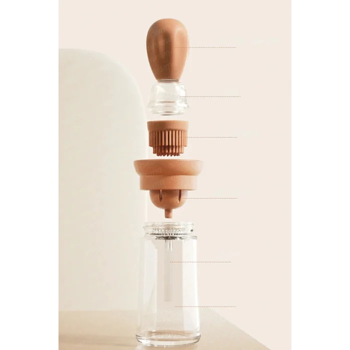 BUĞZ Silikon Hazneli Fırçalı Yağdanlık