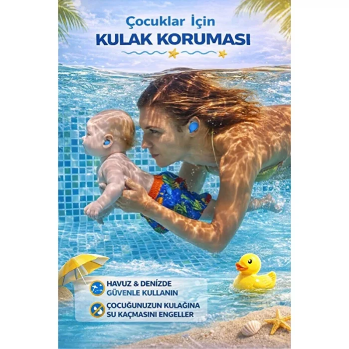 BUĞZ Silikon Kulak Tıkacı - 6lı Özel Kutulu - Su Geçirmez ve Gürültü Önleyici