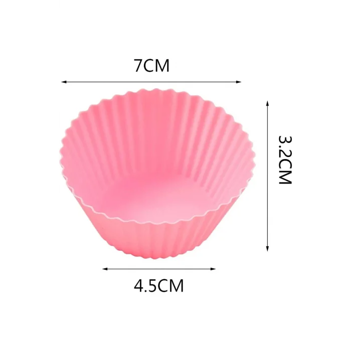 BUĞZ Silikon Muffin Kalıbı - Sürekli Kullanım Muffin Kek Kalıbı 6 ADET