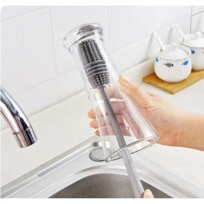 BUĞZ Silikon Uzun Saplı Kavanoz Yıkama Fırçası