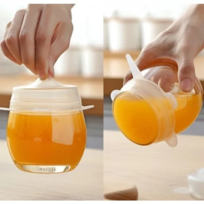 BUĞZ Silikon Yemek Saklama Kapak Seti 6 Adet