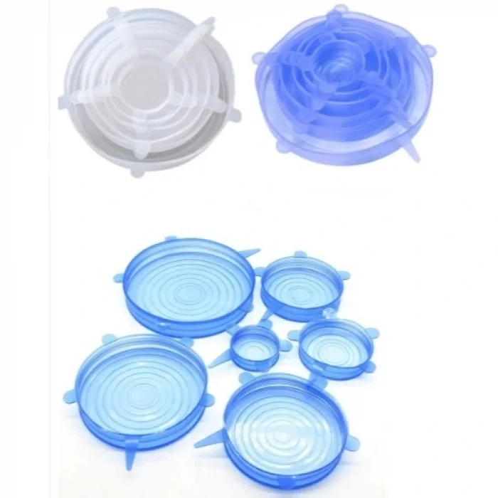 BUĞZ Silikon Yemek Saklama Kapak Seti 6 Adet