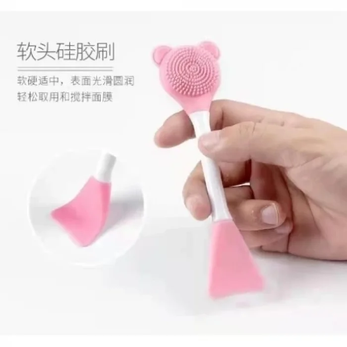 BUĞZ Silikon Yüz Temizleme Fırçası ve Maske Uygulama Spatulası
