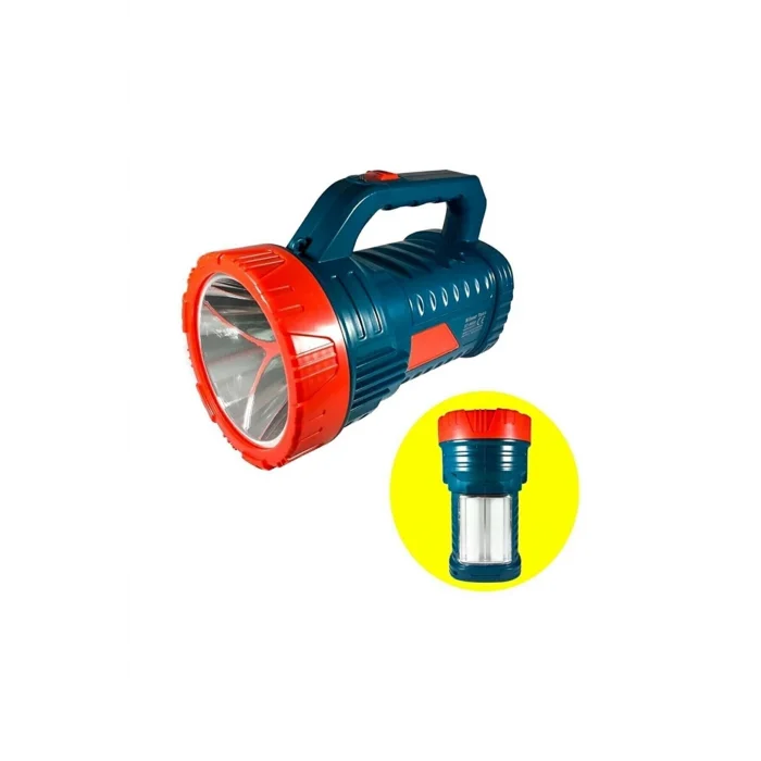 BUĞZ Silver Projektör 15w Led Şarjlı El Feneri Ve X2 Tüp 26smd Led Çift Yönlü
