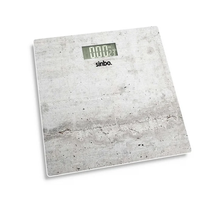 BUĞZ Sinbo Dijital Tartı - Beyaz Renk - 180 kg Maks Kapasite - LCD Ekran