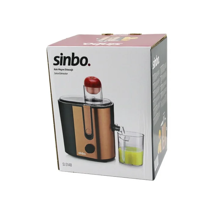 BUĞZ Sinbo Katı Meyve Sıkacağı - Elektrikli - Rose Gold - 450 ml Meyve Suyu Haznesi