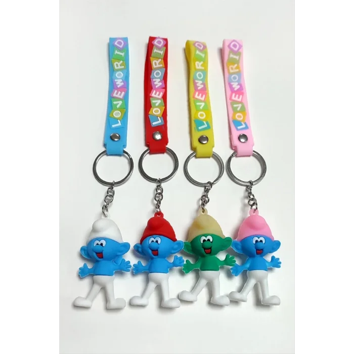  Şirinler Silikon Anahtarlık