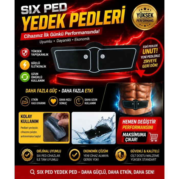 BUĞZ Six Ped Yedek Pedleri İle Cihazınızı Yenileyin, Antrenman Gücünü Artırın.