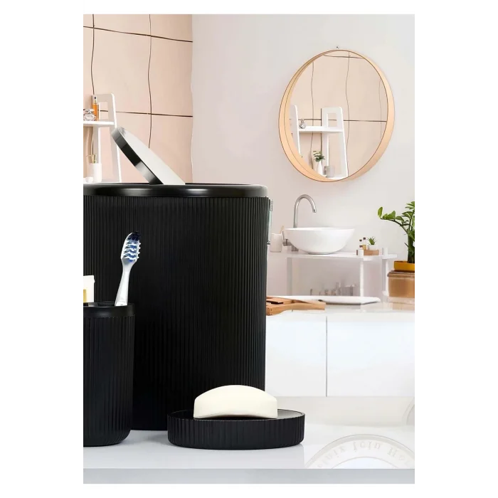 BUĞZ Siyah 5li Banyo Takımı banyo Dekorasyonu Için Beşli Set banyo Aksesuar Ve Düzenleyicileri