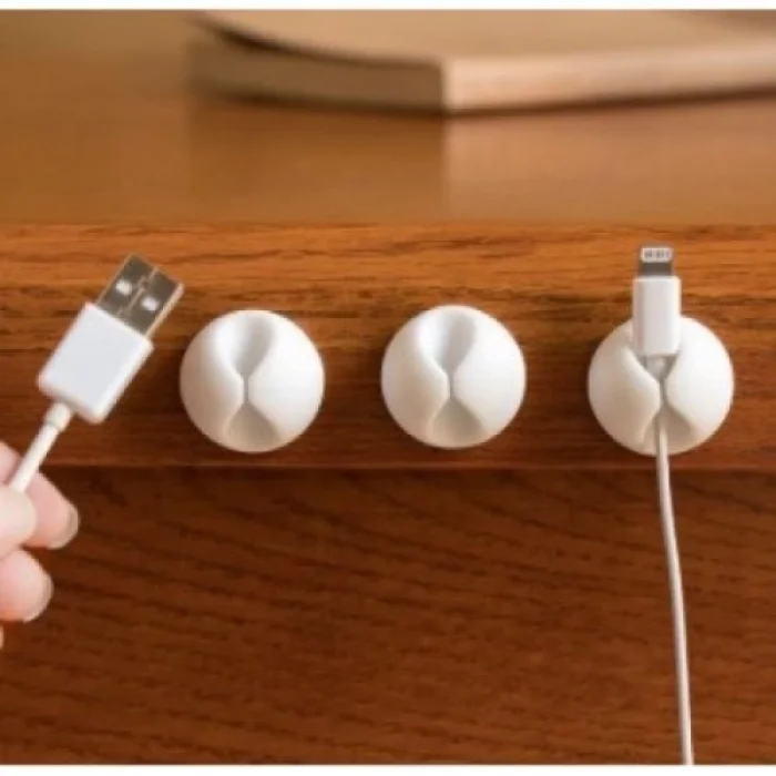 BUĞZ Siyah Beyaz Kablo Sabitleme Klipsi 10lu