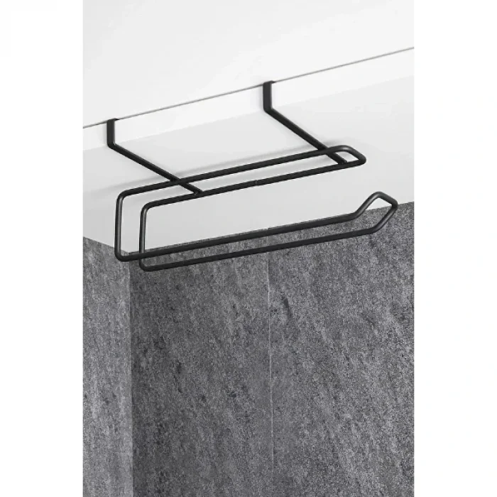 BUĞZ Siyah Dolap İçi Kağıt Havluluk Askı