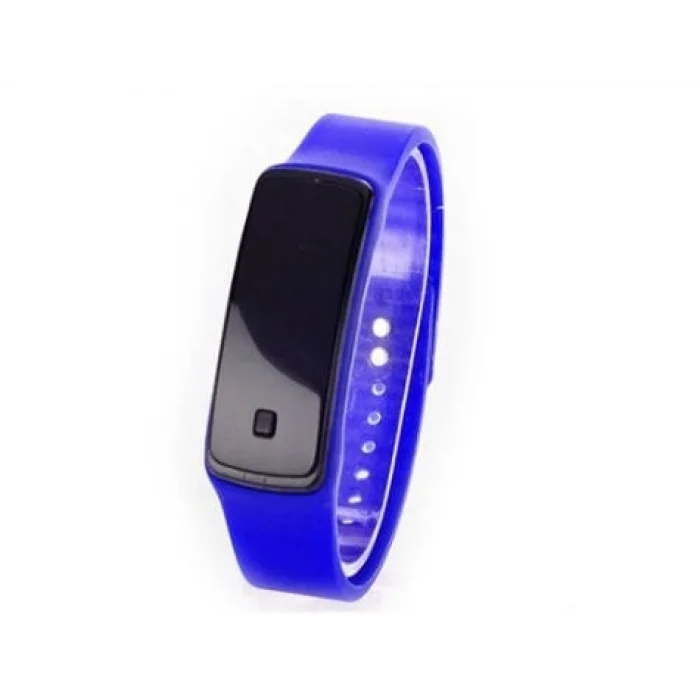 BUĞZ Siyah Ekranlı Led Kol Saati (Mavi)