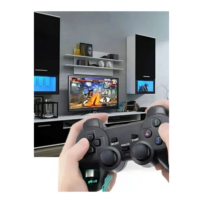 BUĞZ Siyah kablolu çift motorlu titreşimli joystick PC uyumlu USB bağlantılı 1 yıl garantili