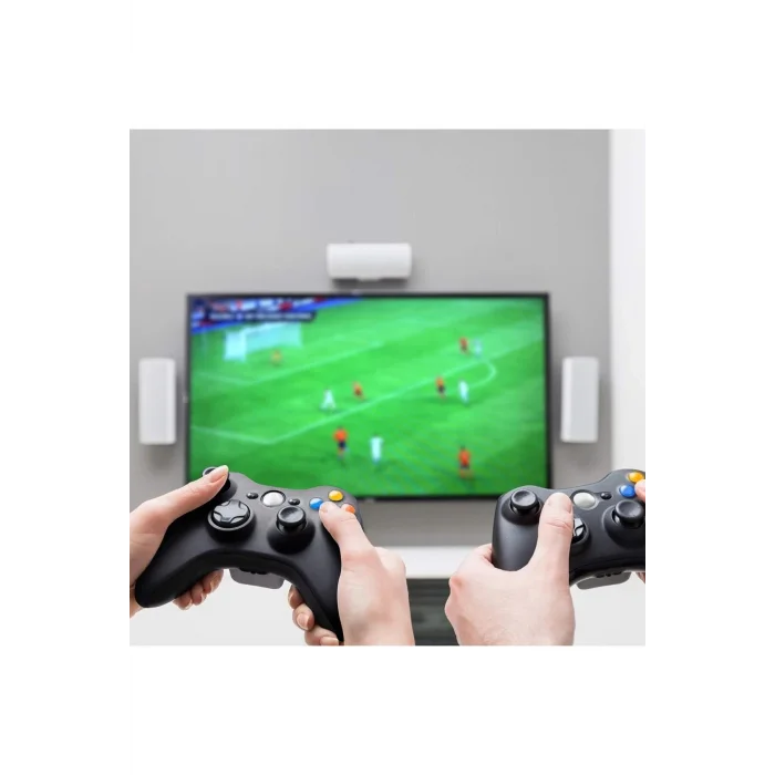 BUĞZ Siyah kablosuz joystick PC uyumlu titreşimli oyun kolu Bluetooth bağlantılı - Elektronik