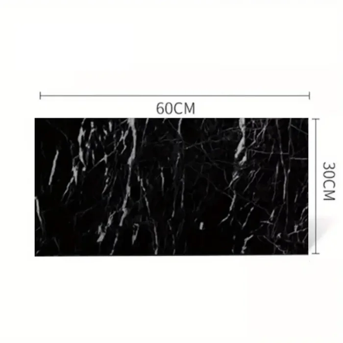 BUĞZ Siyah Mermer Desenli Alüminyum Plastik Duvar Sticker