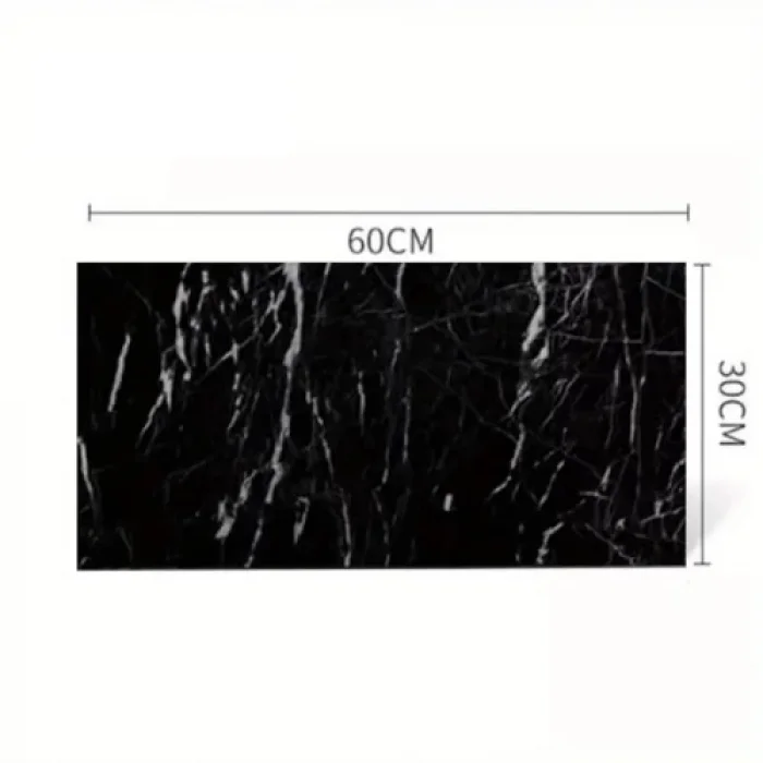 Siyah Mermer Desenli Alüminyum Plastik Duvar Sticker