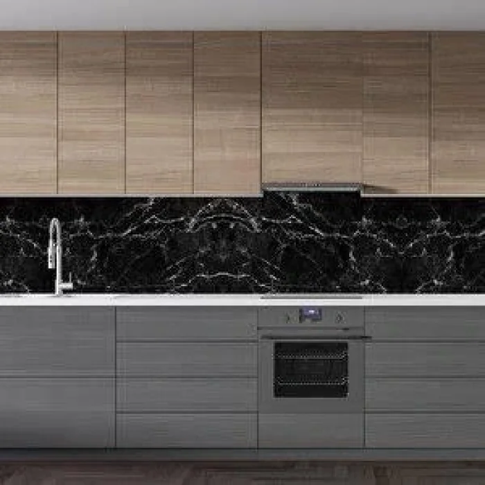 BUĞZ Siyah Mermer Desenli Yapışkanlı Kaplama Kağıdı 5 Metre