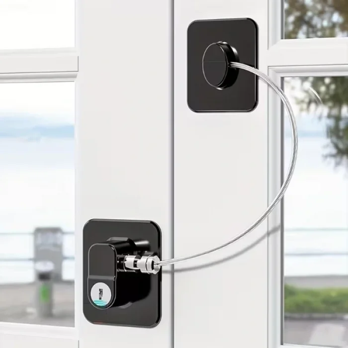 BUĞZ Siyah Plaka Halatlı Emniyet Kilidi