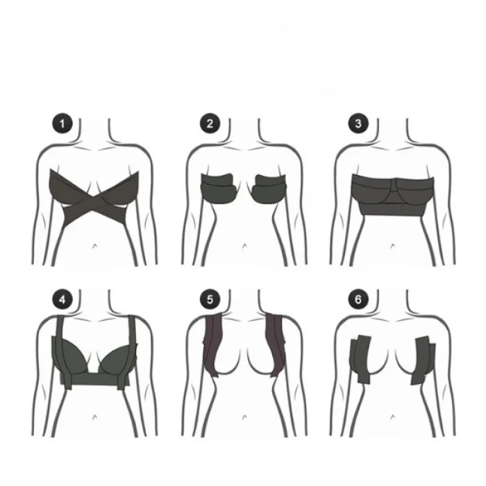 BUĞZ Siyah Renk Göğüs Dikleştirici Bant