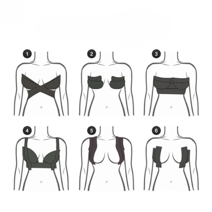 BUĞZ Siyah Renk Göğüs Dikleştirici Bant