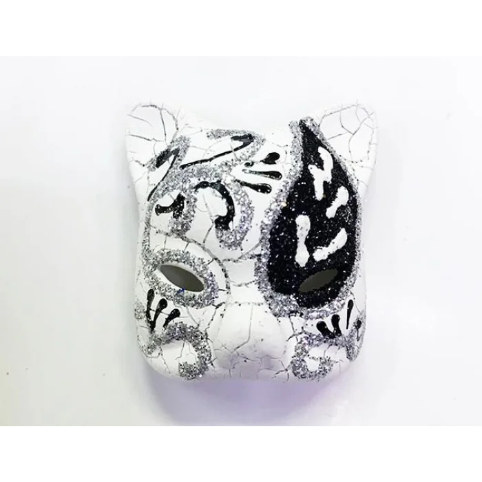 BUĞZ Siyah Renk İşlemeli Seramik Malzemeden İmal Venedik Kedi Model Magnet