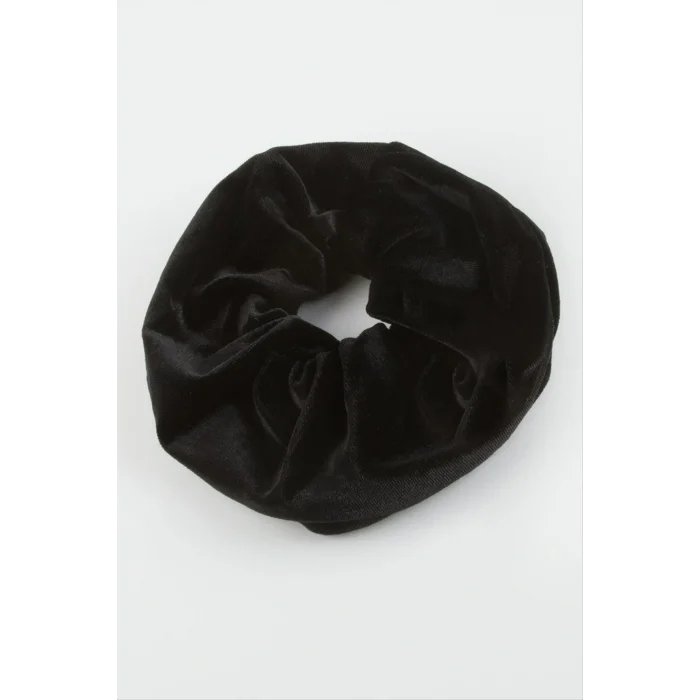 BUĞZ Siyah Renkli Kadife Simit Toka 8 cm