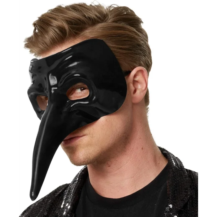 BUĞZ Siyah Uzun Burun Veba Doktoru Maskesi