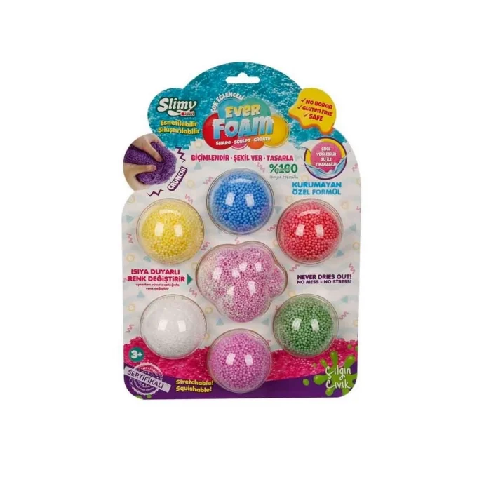 BUĞZ Slimy Ever Foam 7 Renkli Slime