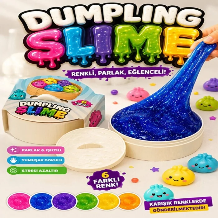 BUĞZ Yumuşak Dokulu 170gr Dumpling Slime Oyun Jeli Stres Önleyici Çocuk Aktivite Hamuru BX-313397