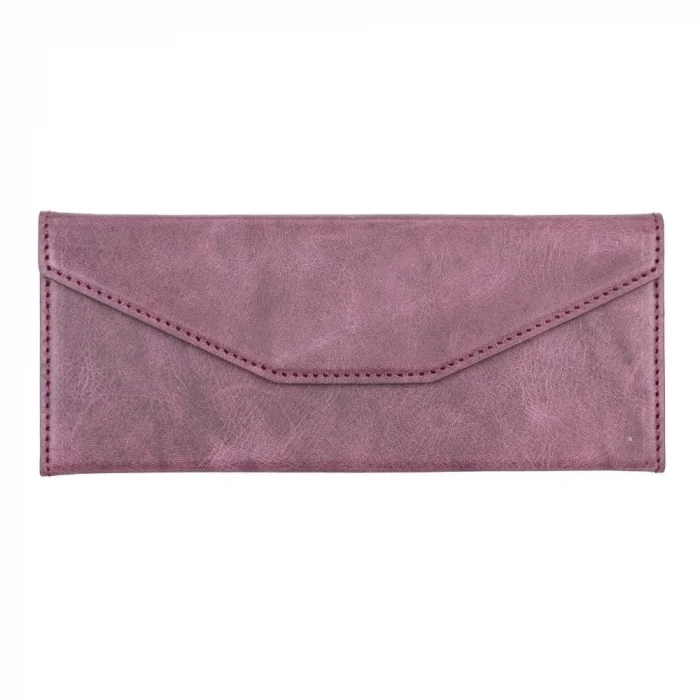  Smart Glass Deri Gözlük Kılıfı TN6 Mor