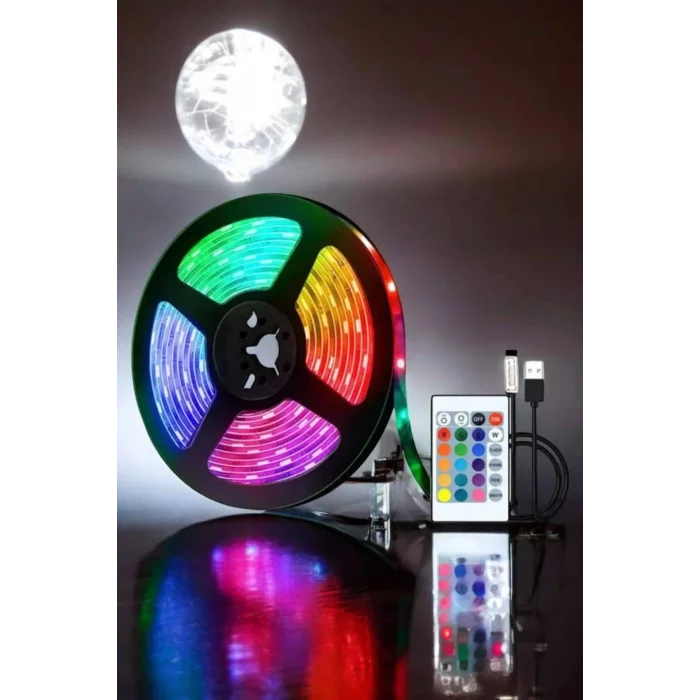 BUĞZ Smart Şerit Led TV Arkası Renkli Kumandalı 10 Metre
