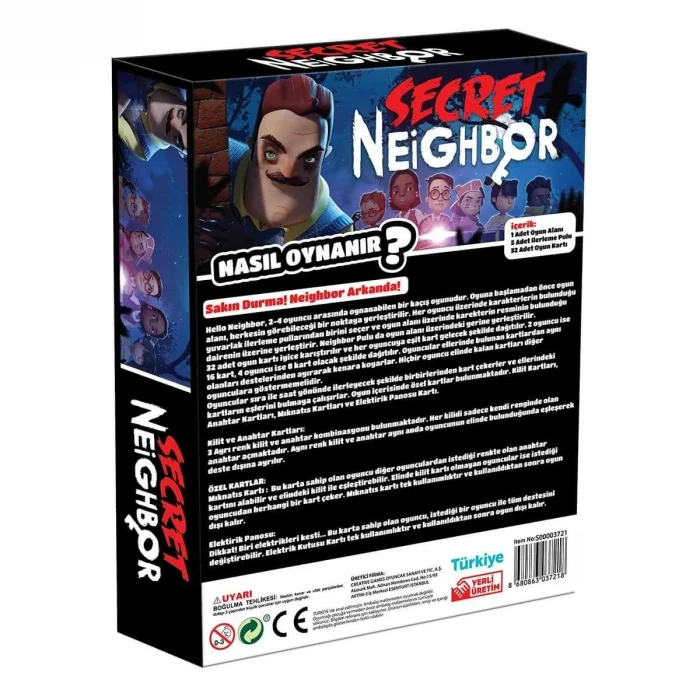 BUĞZ Smile Games Hello Neighbor Party Game