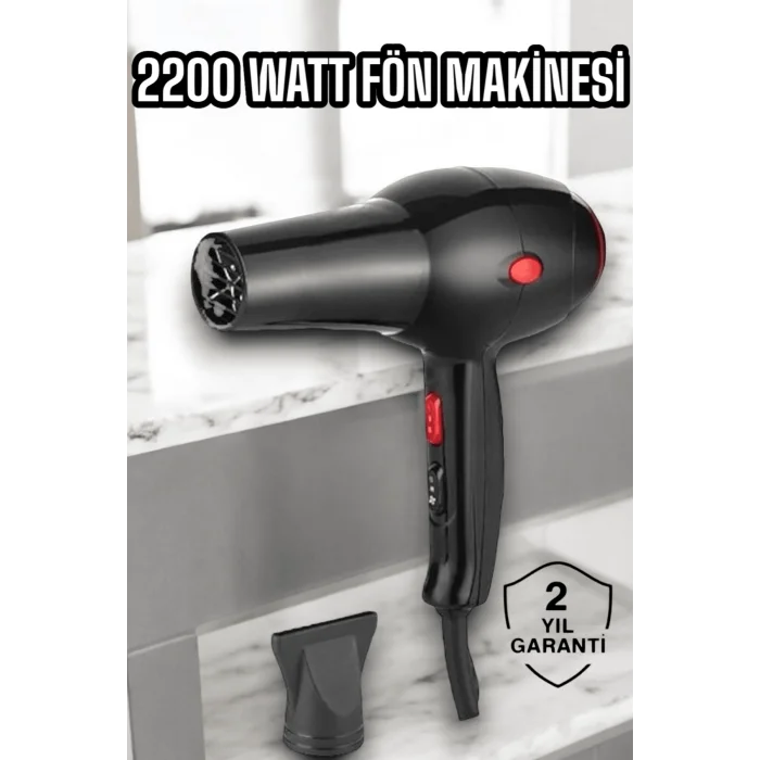  Soğuk ve Sıcak Üfleme Özellikli AC Motorlu Saç Kurutma Makinesi