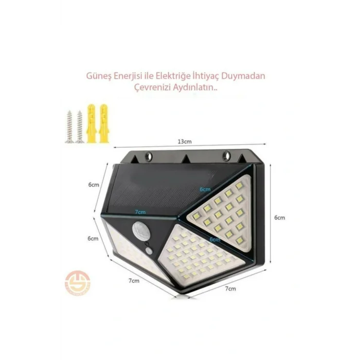 BUĞZ Solar Bahçe Aydınlatma Lambası 100 Led