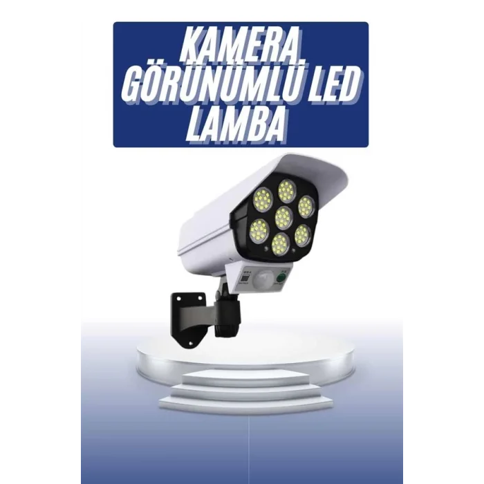  Solar Bahçe Lambası Uzaktan Kumandalı Kamera Görünümlü Hareket Sensörlü