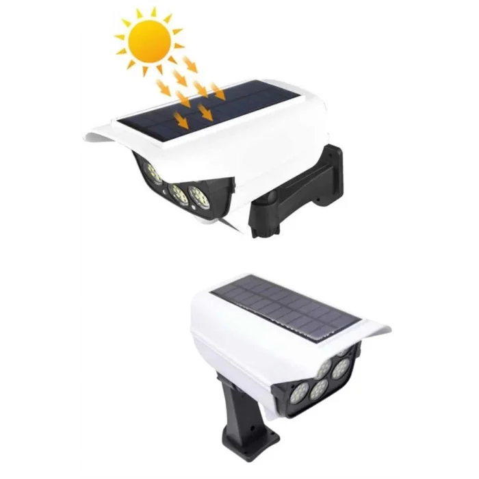 BUĞZ Solar Bahçe Lambası Uzaktan Kumandalı Kamera Görünümlü Hareket Sensörlü