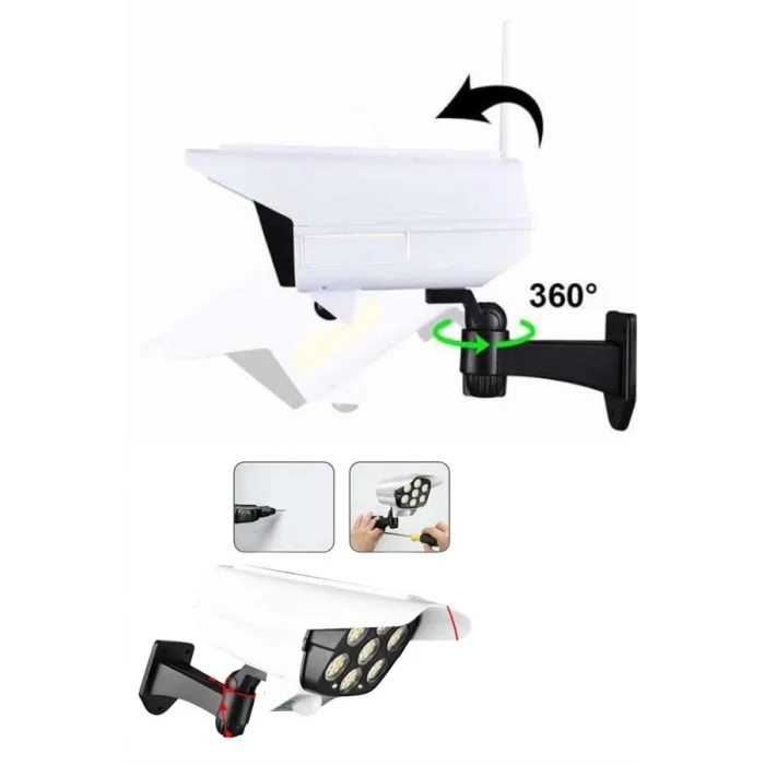  Solar Bahçe Lambası Uzaktan Kumandalı Kamera Görünümlü Hareket Sensörlü