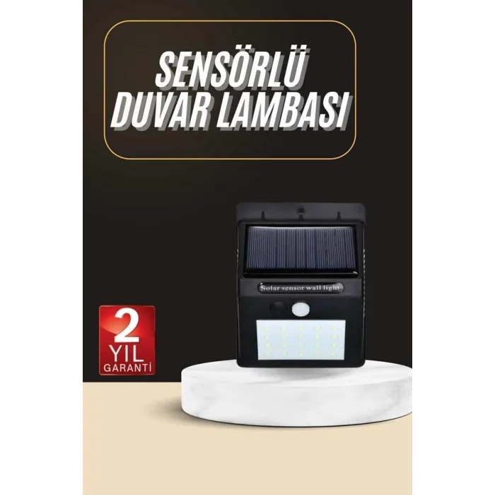  Solar Dekoratif Lambası Sensörlü Led Işık Bahçe Aydınlatma