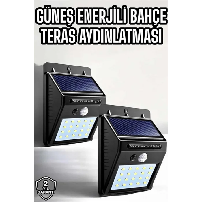 BUĞZ Solar Güneş Enerji Panelli Sensörlü Lamba Enerji Tasarruflu