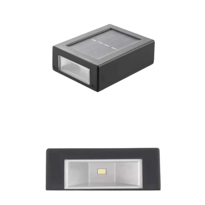 BUĞZ Solar Güneş Enerjili Çift Taraflı Duvar Lambası Çift Taraflı Duvar Lamba Güneş Enerjili